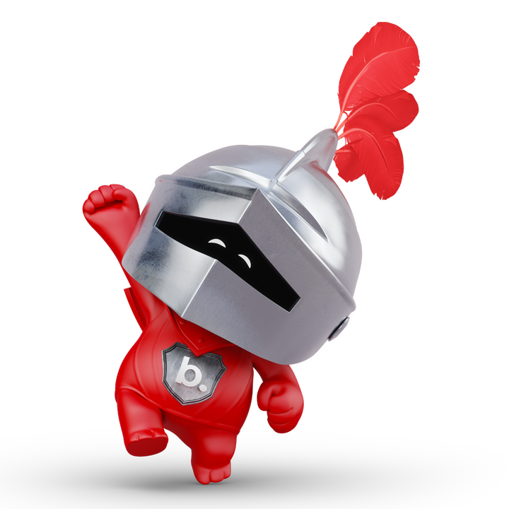 Belairdirect mascot — static hero pose